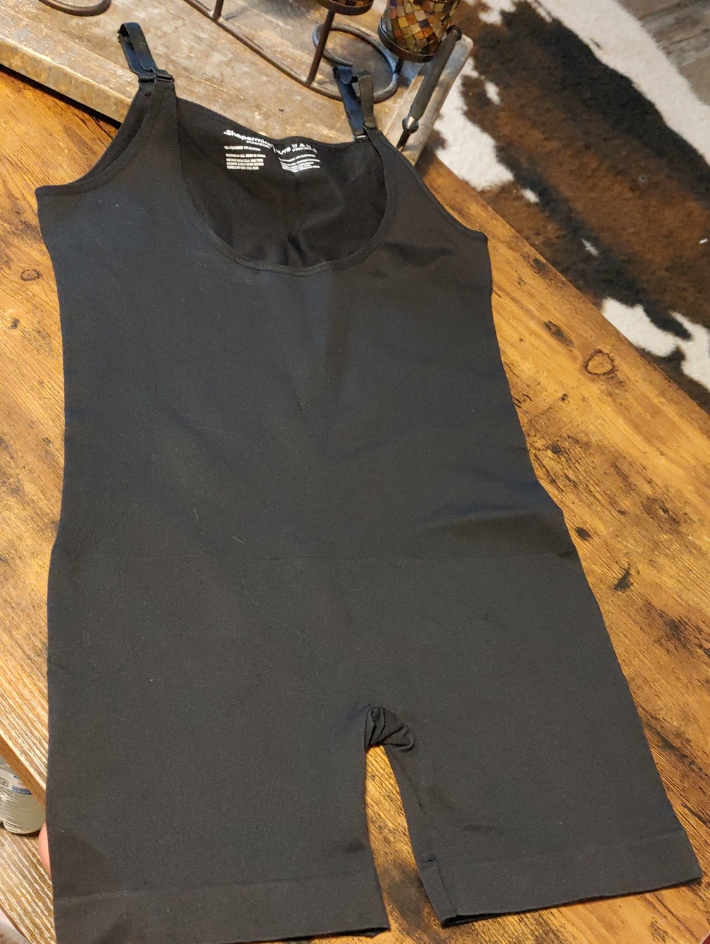 NWOT Shapermint Black XL Open Chest Thigh & Body Shaper
